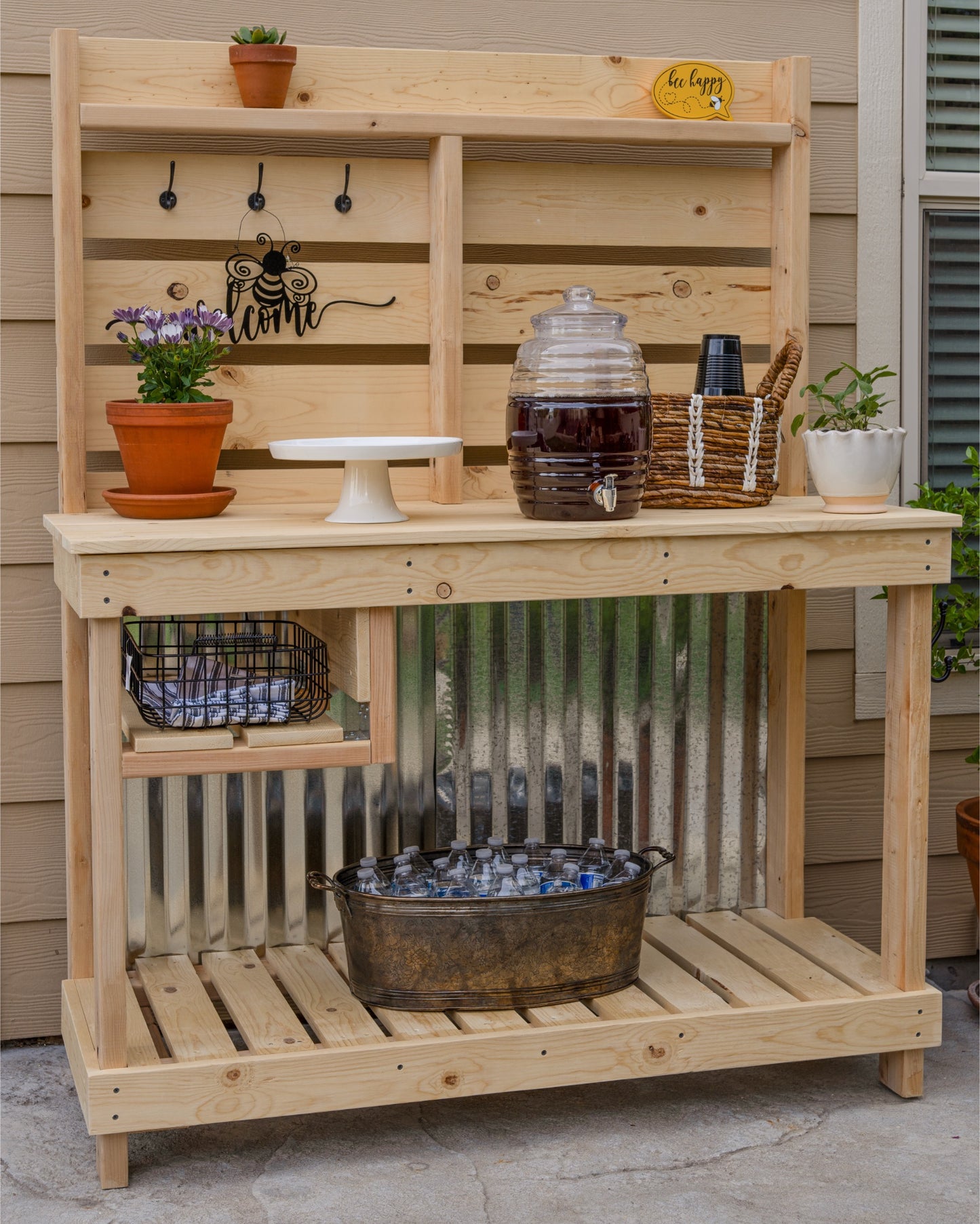 New Rustic Potting Bench/Outdoor Buffet