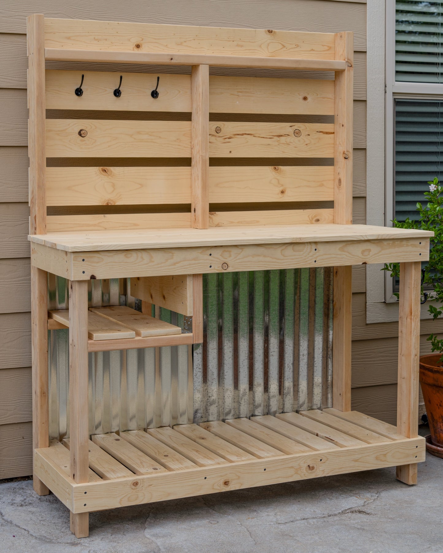 New Rustic Potting Bench/Outdoor Buffet