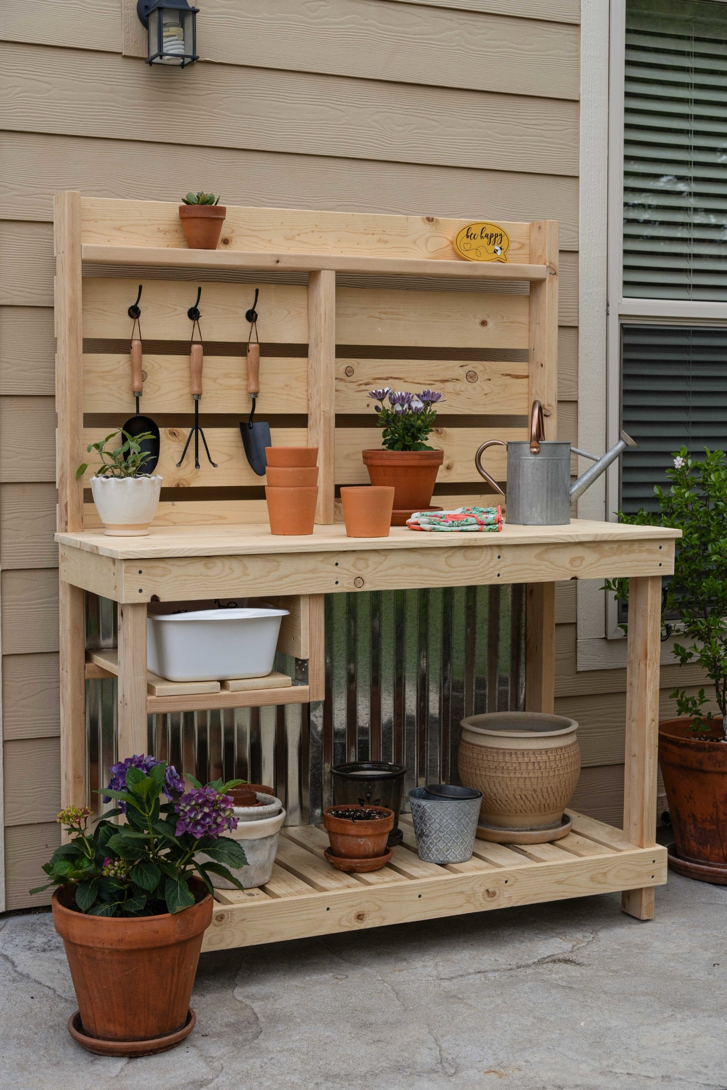 New Rustic Potting Bench/Outdoor Buffet