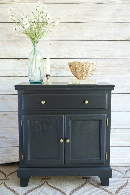 Black Coffee Bar/ Buffet/ Entryway/ Bar Cabinet