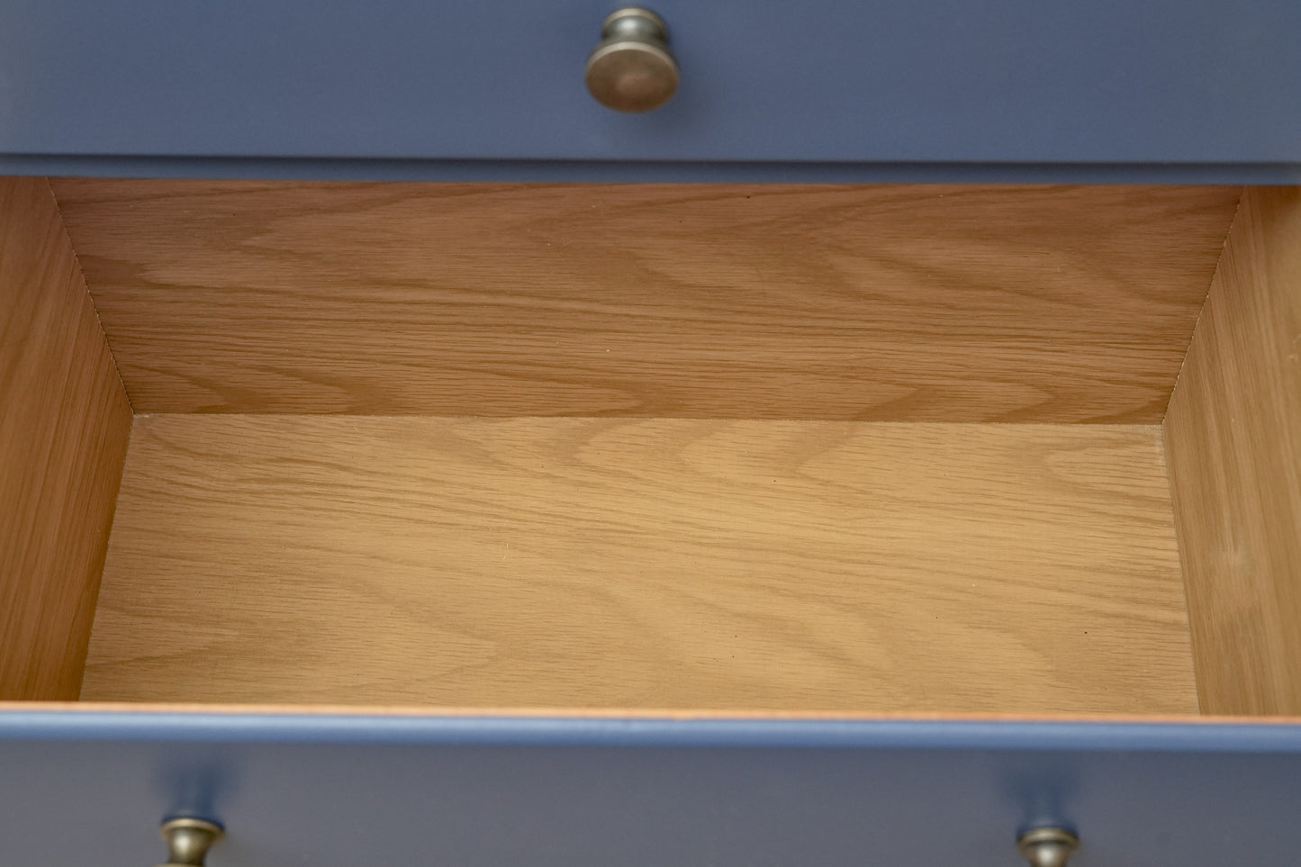 Slate Blue Wood Nightstand