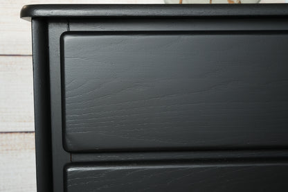 Solid Wood Black Dresser Set