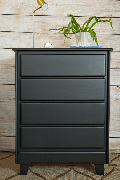 Solid Wood Black Dresser Set