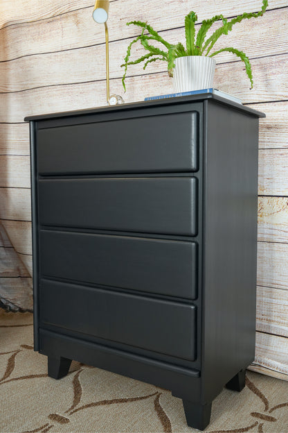 Solid Wood Black Dresser Set