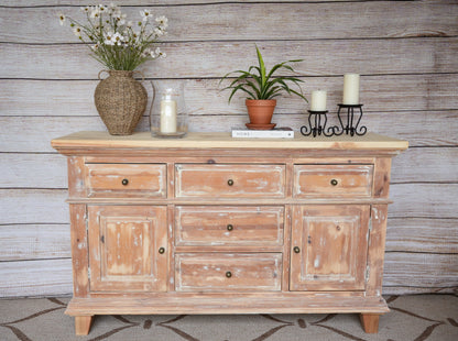 Solid Wood Distressed Buffet, Entryway Table, Coffee Bar